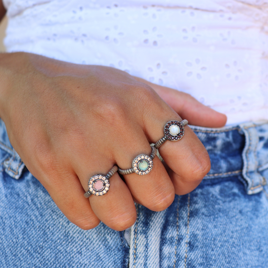 15622 ANILLO PLATA NÁCAR, CIRCONITAS CAVA