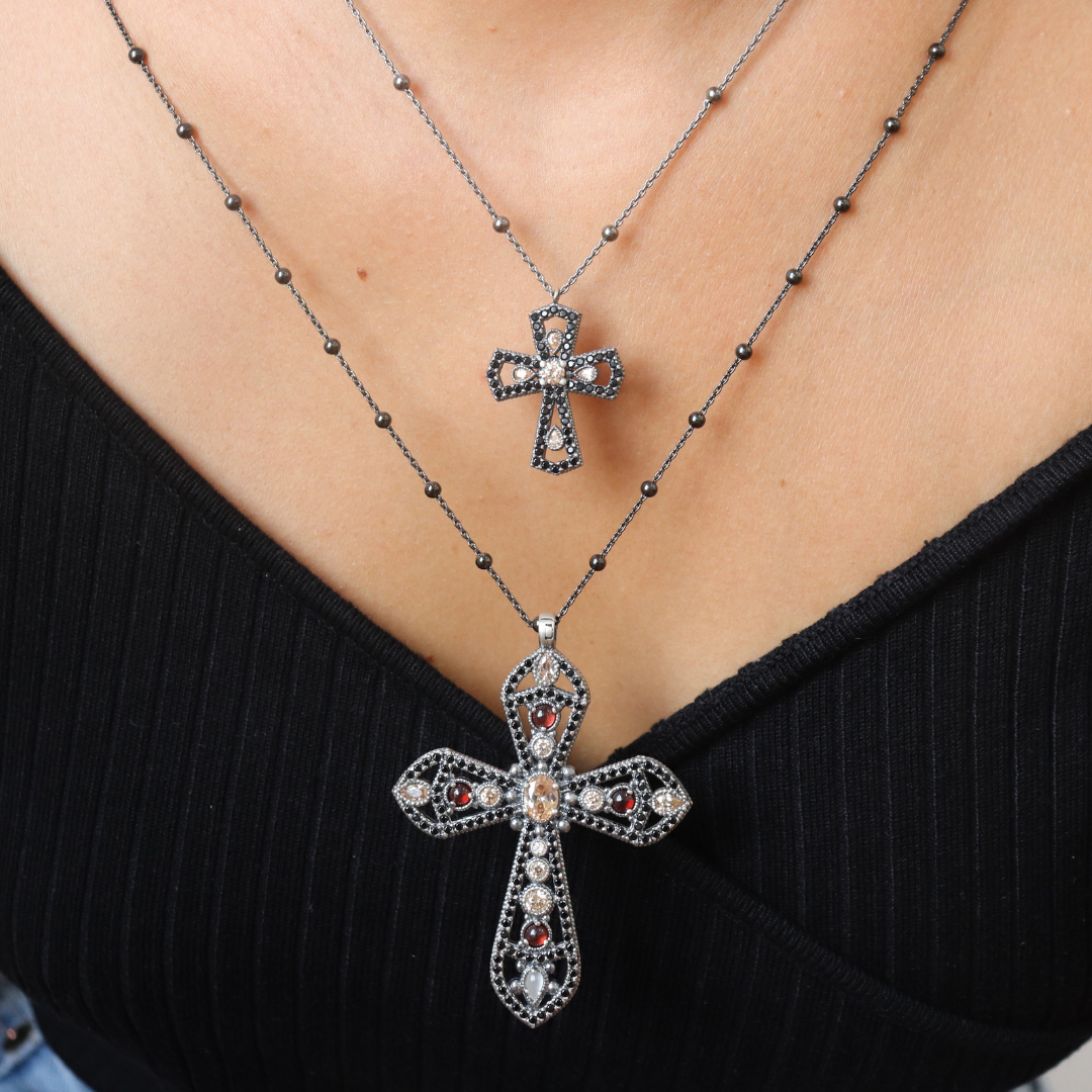 Colgante Cruz Pequeña Plata