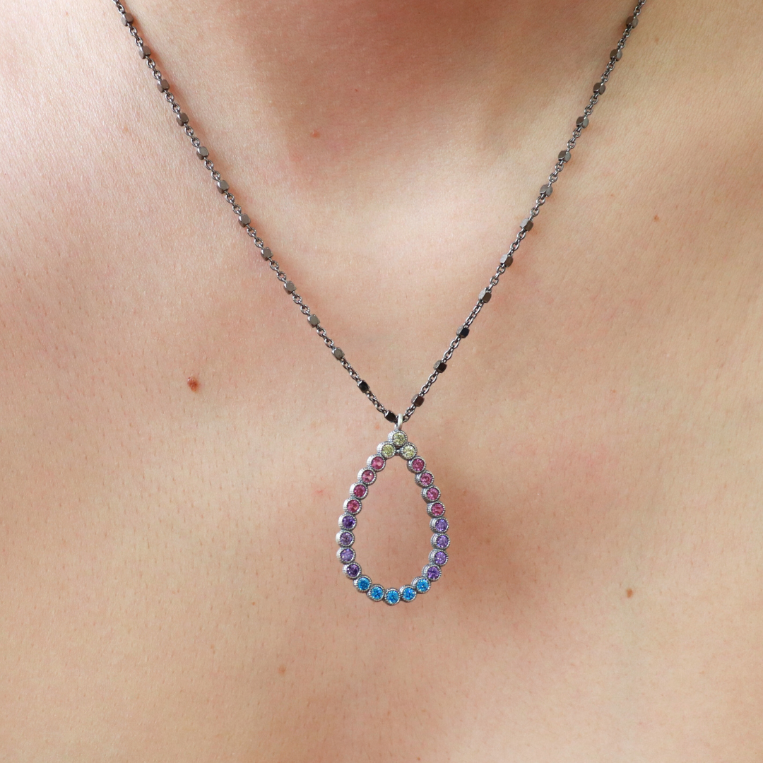 Colgante Plata Gota de Aros