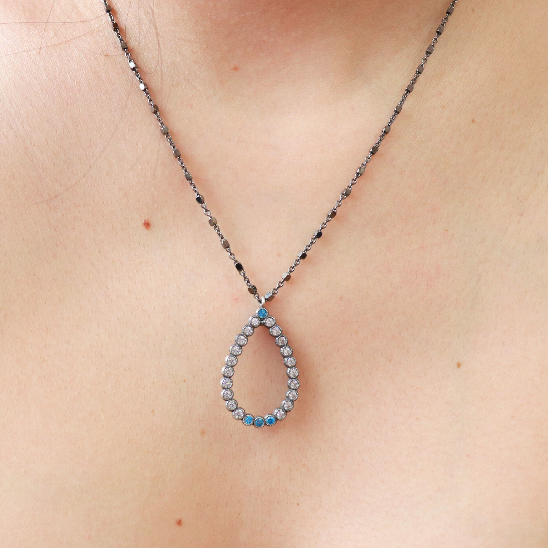 Colgante Plata Gota de Aros