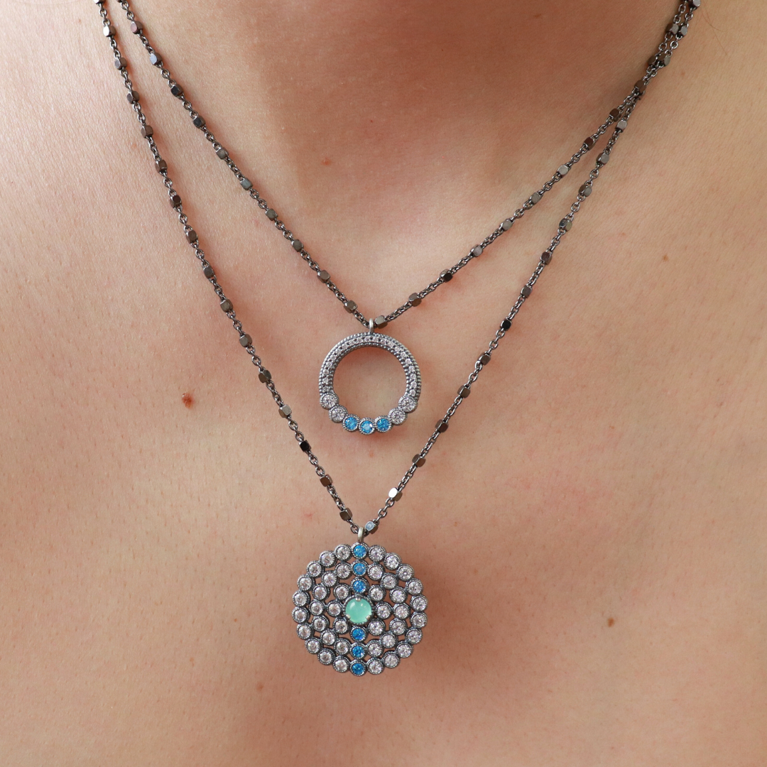 Colgante Plata Circulo