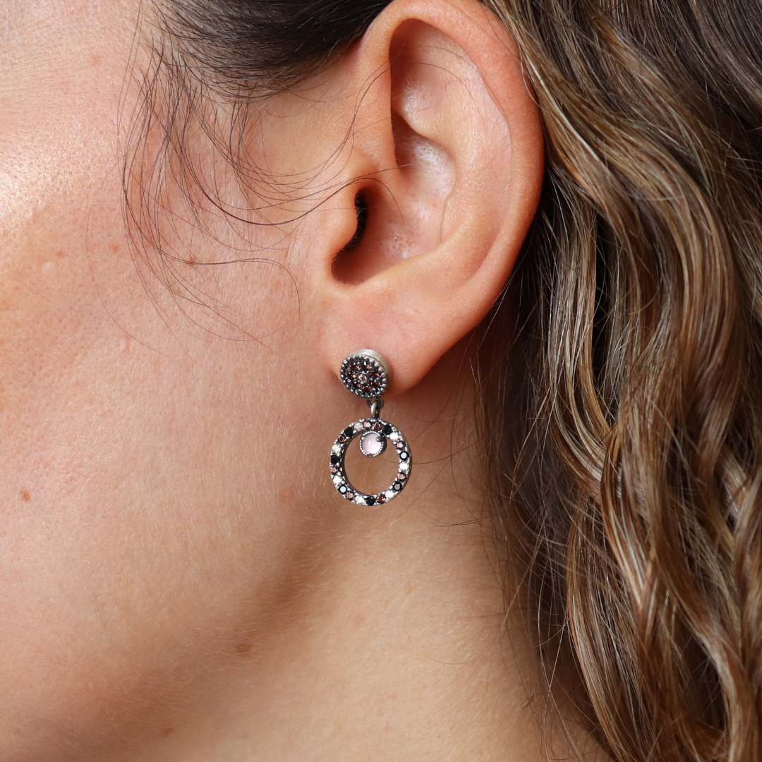 Pendientes Plata Skull