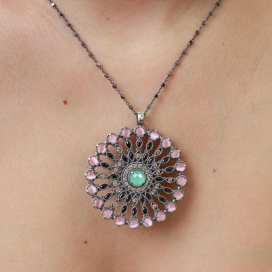 Colgante Plata Navettes