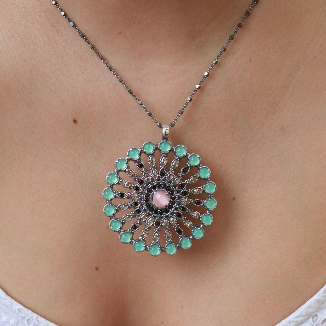 Colgante Plata Navettes