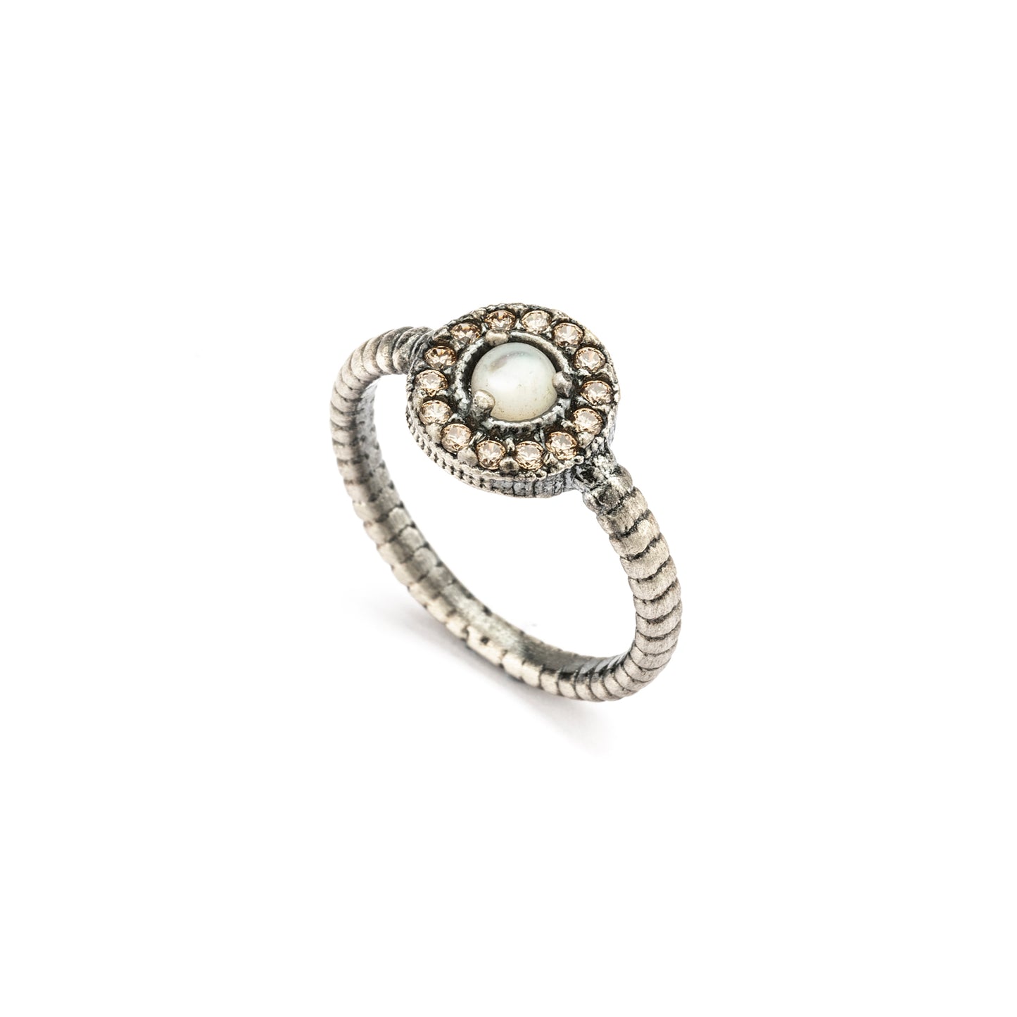 15622 ANILLO PLATA NÁCAR, CIRCONITAS CAVA
