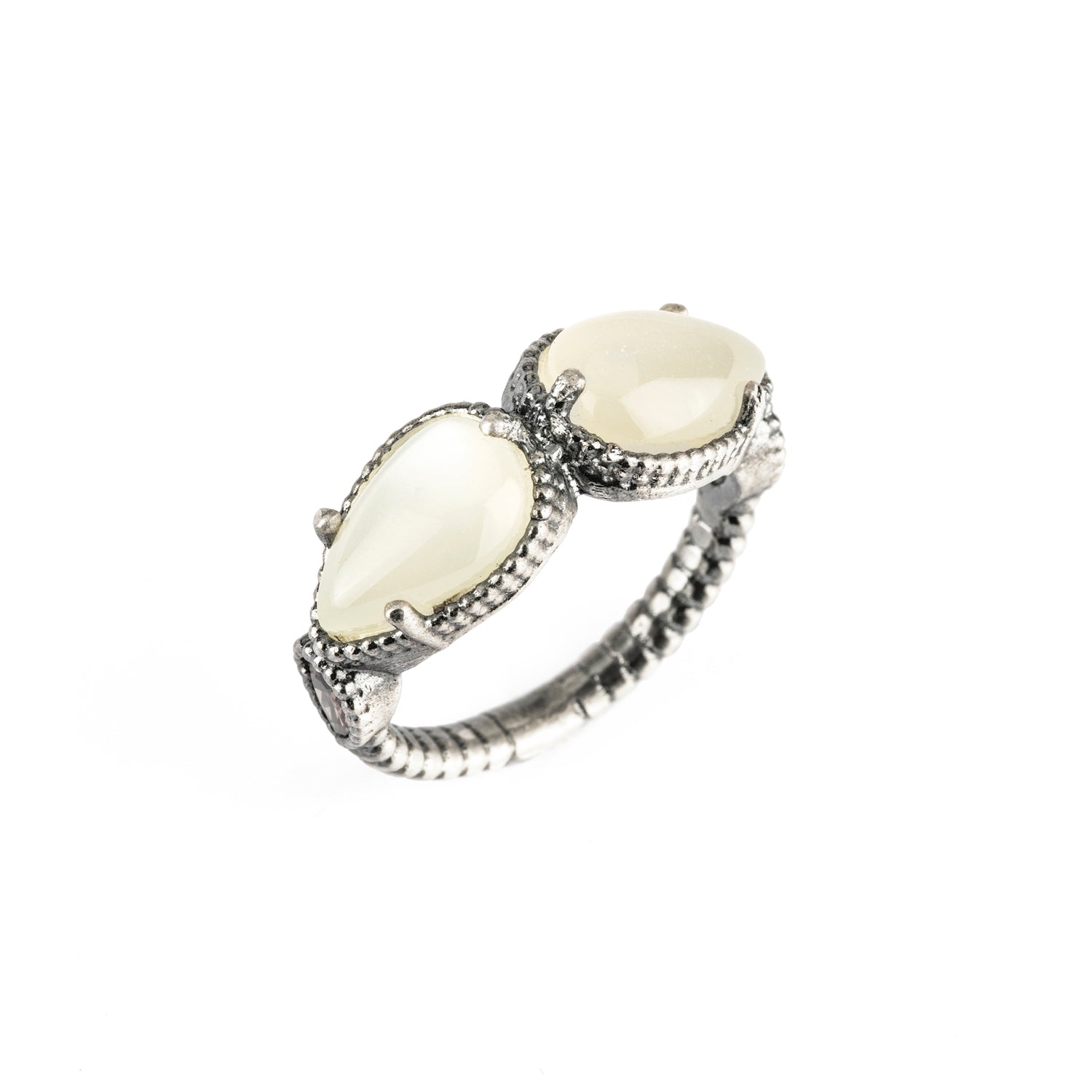 Anillo plata dos lágrimas