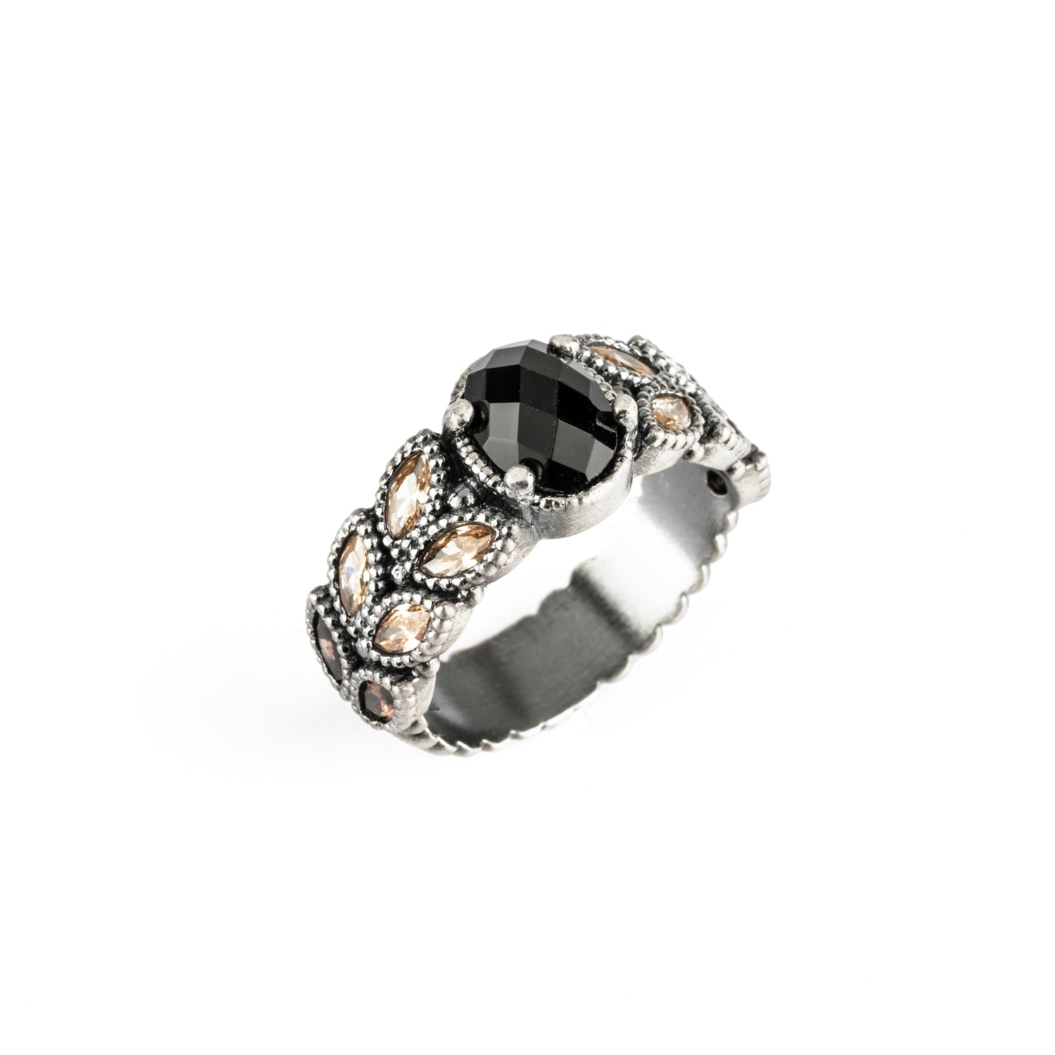 Anillo plata elegante mediano