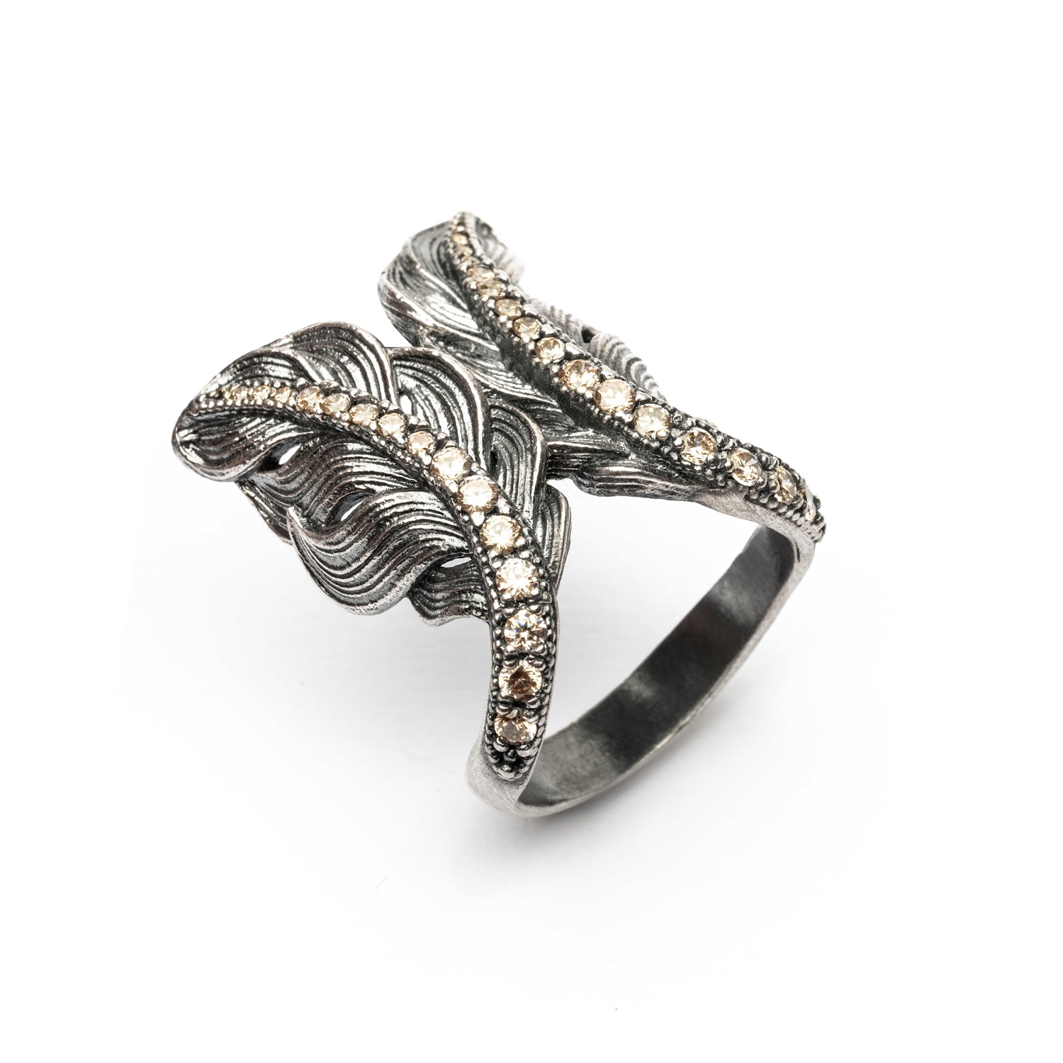 Anillo Plata Plumas
