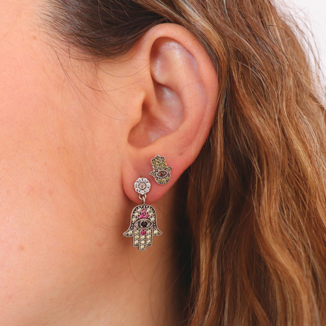 Pendientes plata fátima