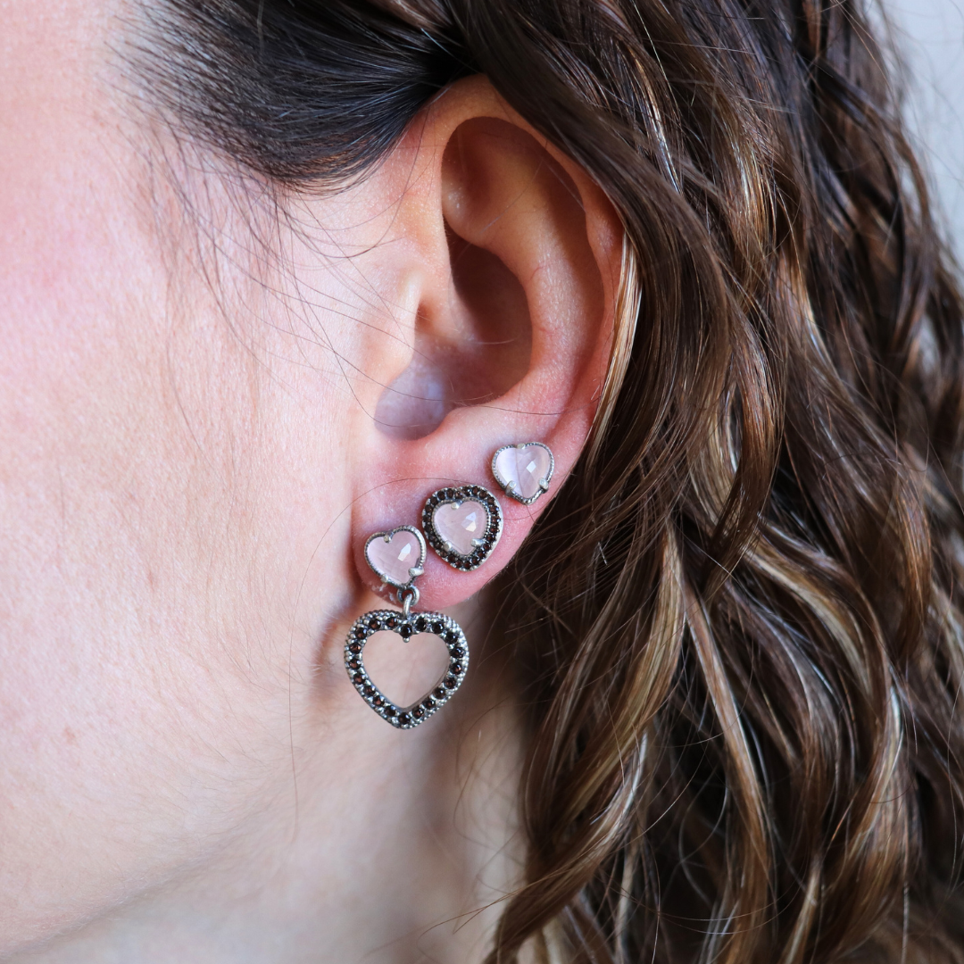 Pendientes Plata Corazón