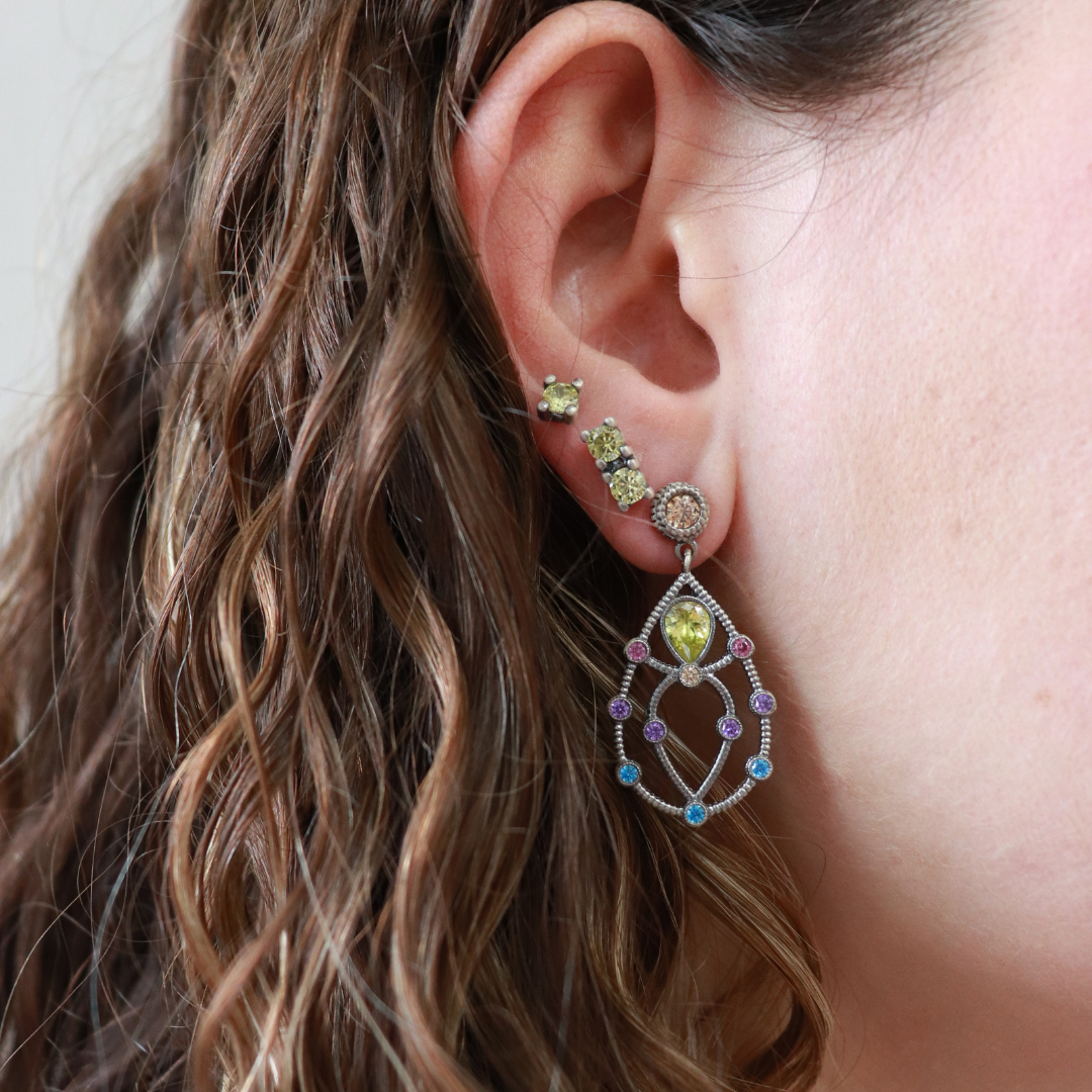 Pendientes Plata Gota con Figuras