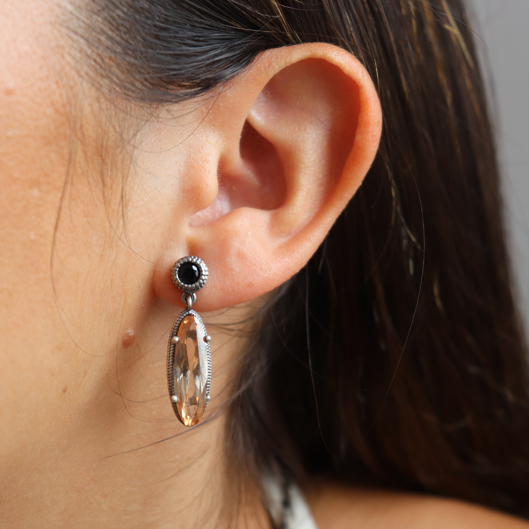 Pendientes Plata Circonita Oval