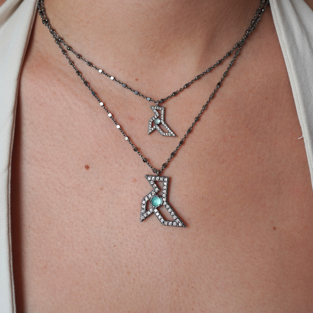 Colgante Plata Pajarita Pequeña