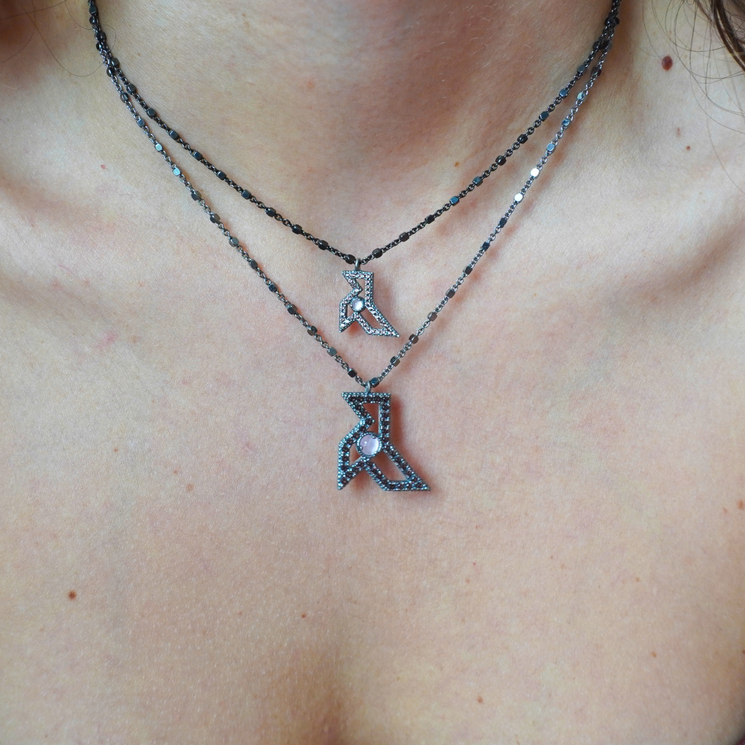 Colgante Plata Pajarita Pequeña