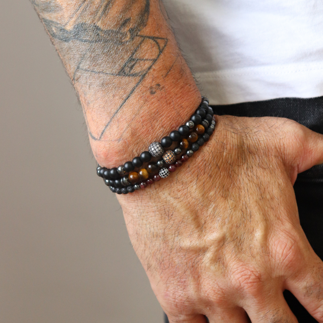 Pulsera Elástica Bolas Plata