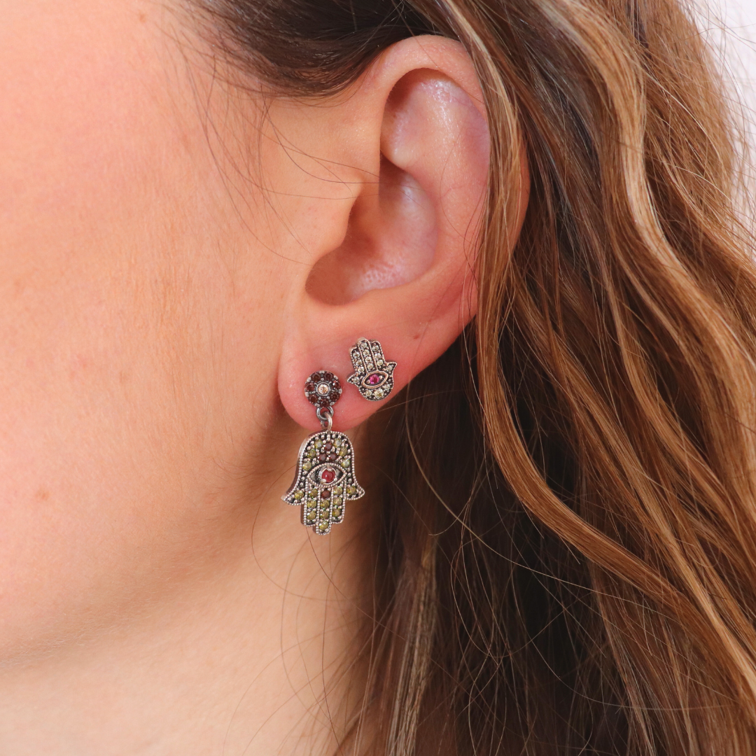 Pendientes plata fátima