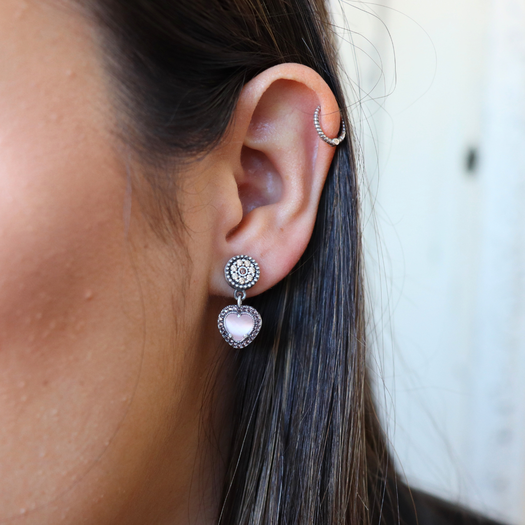 Pendientes Plata Corazón