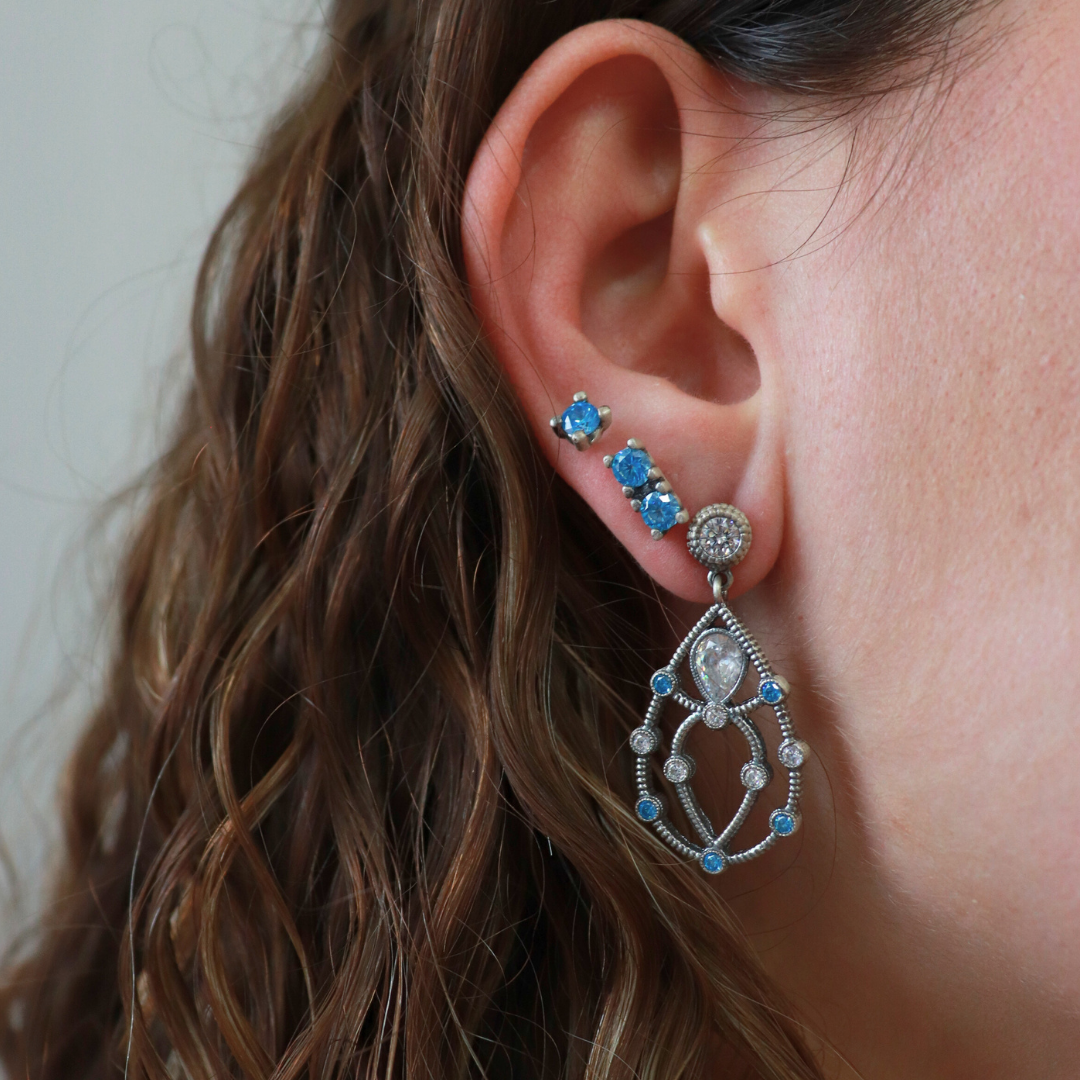 Pendientes Plata Gota con Figuras