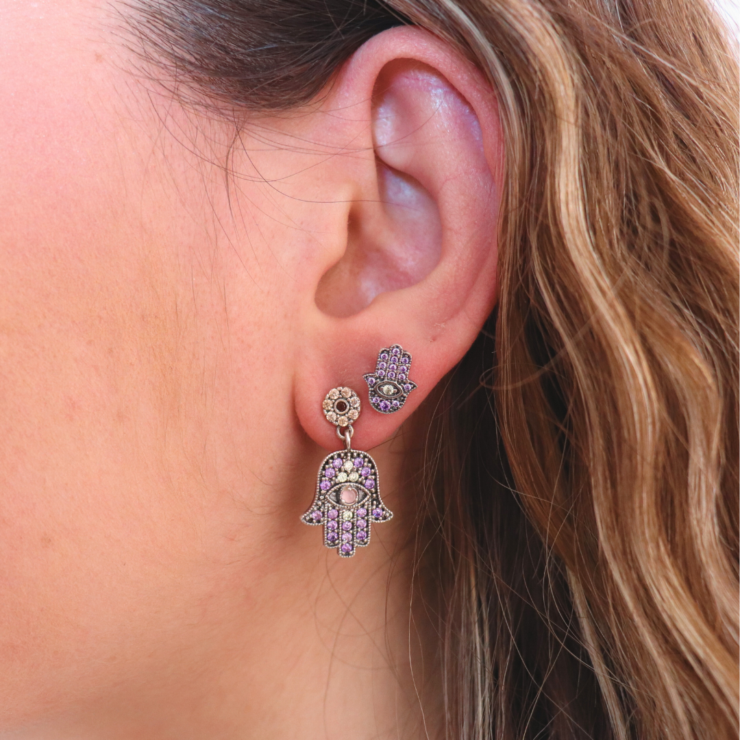 Pendientes plata fátima