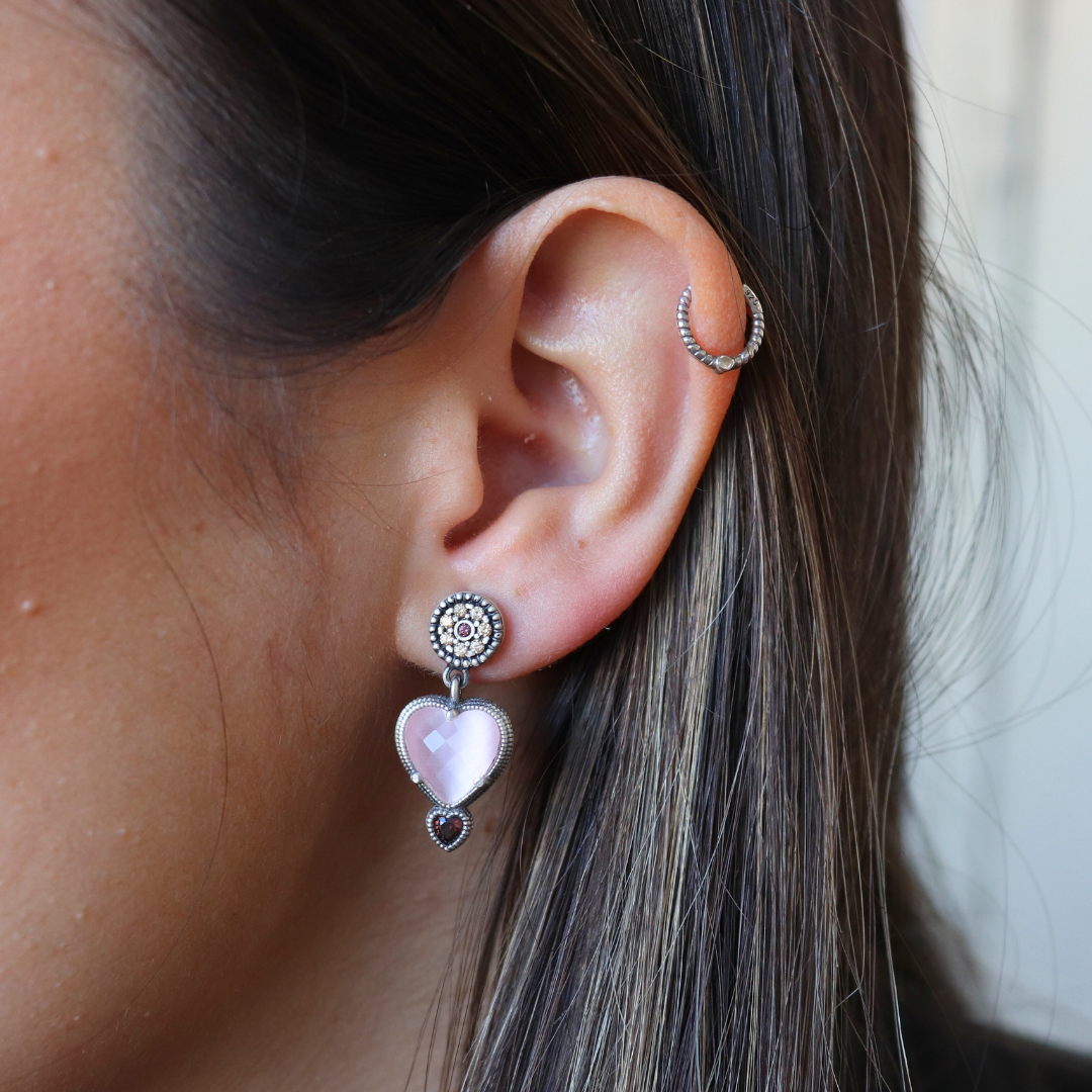 Pendientes Plata Corazón