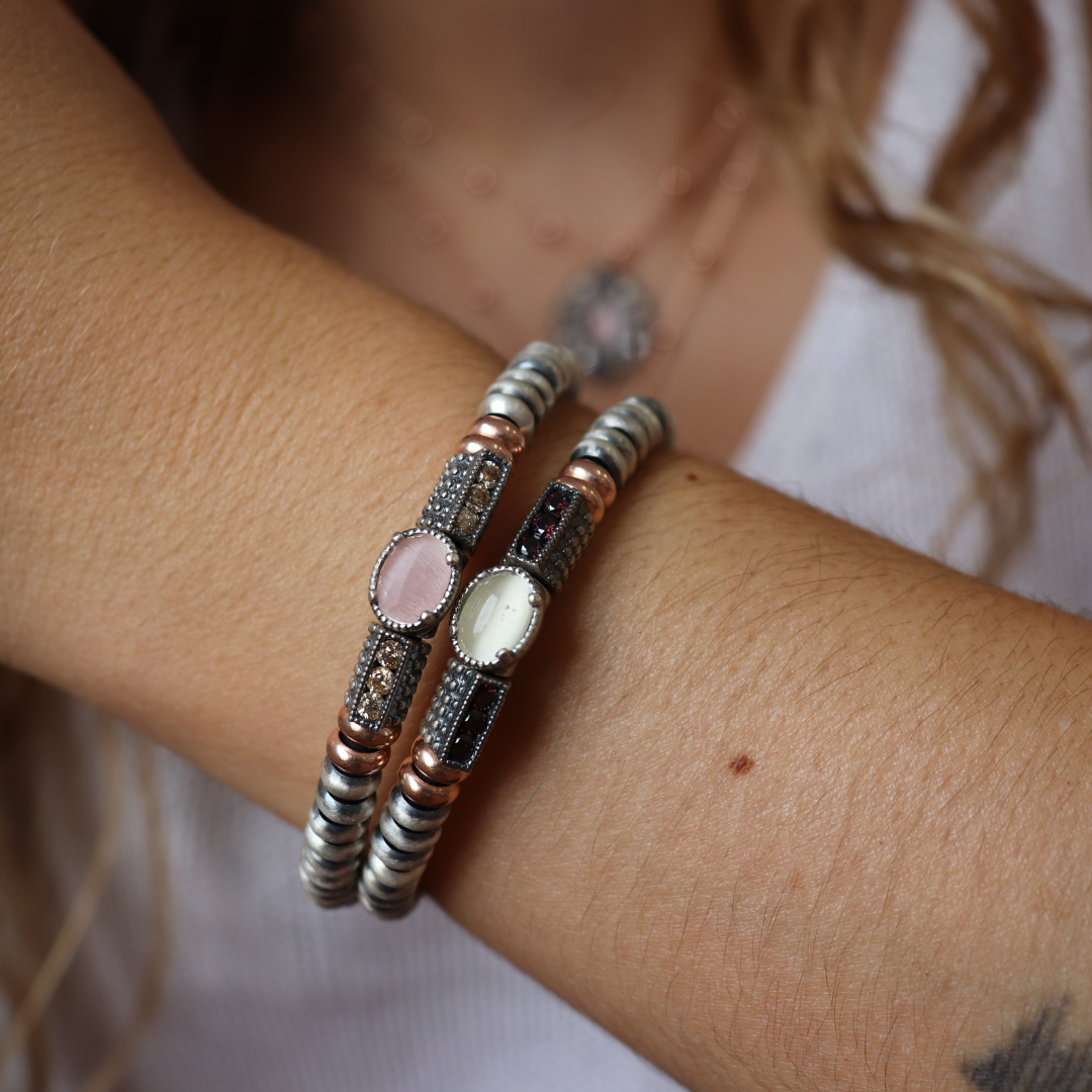 Pulsera Plata Anillas