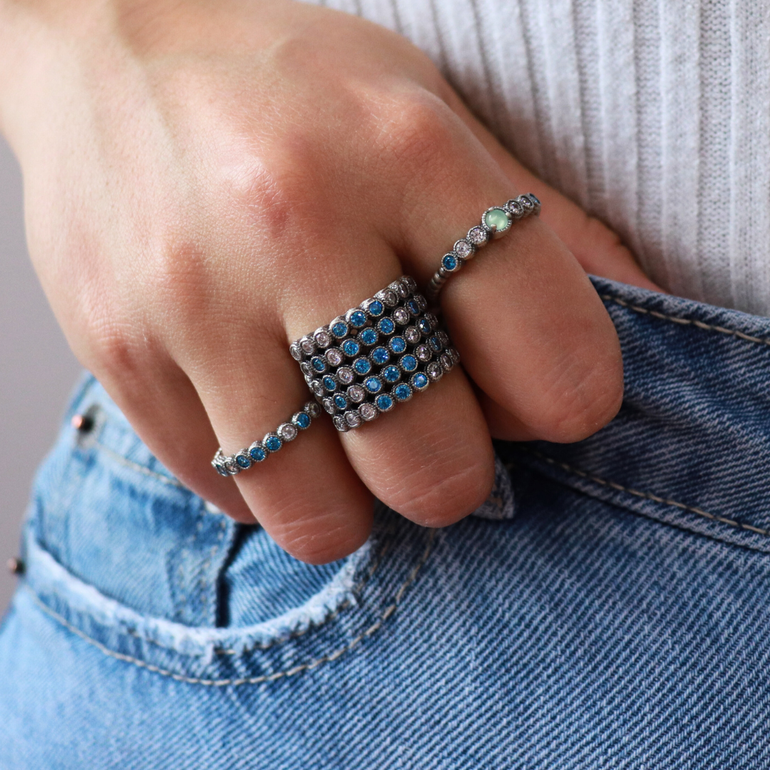 Anillo Plata Circonitas