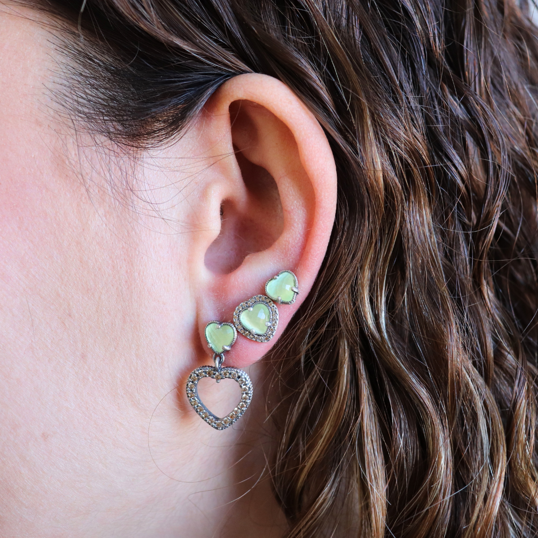 Pendientes Plata Corazón