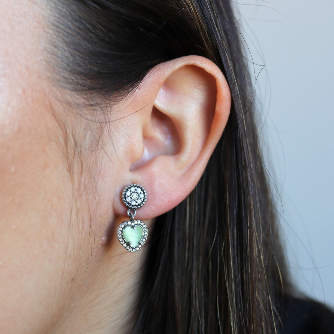 Pendientes Plata Corazón