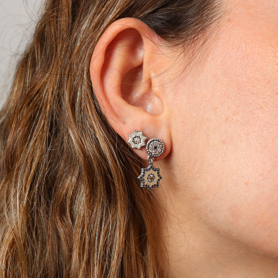 Pendientes Estrella Plata