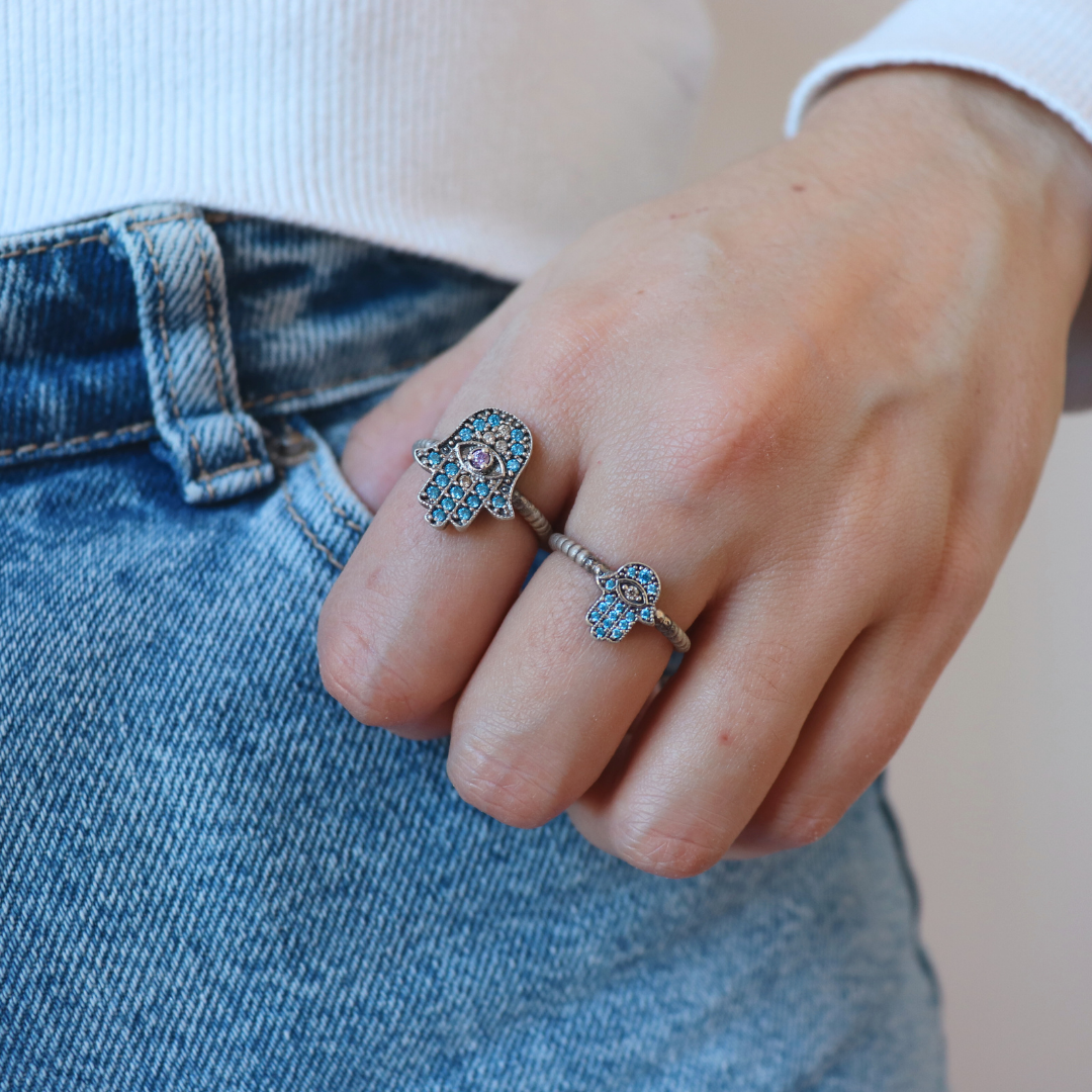 Anillo plata fátima mini