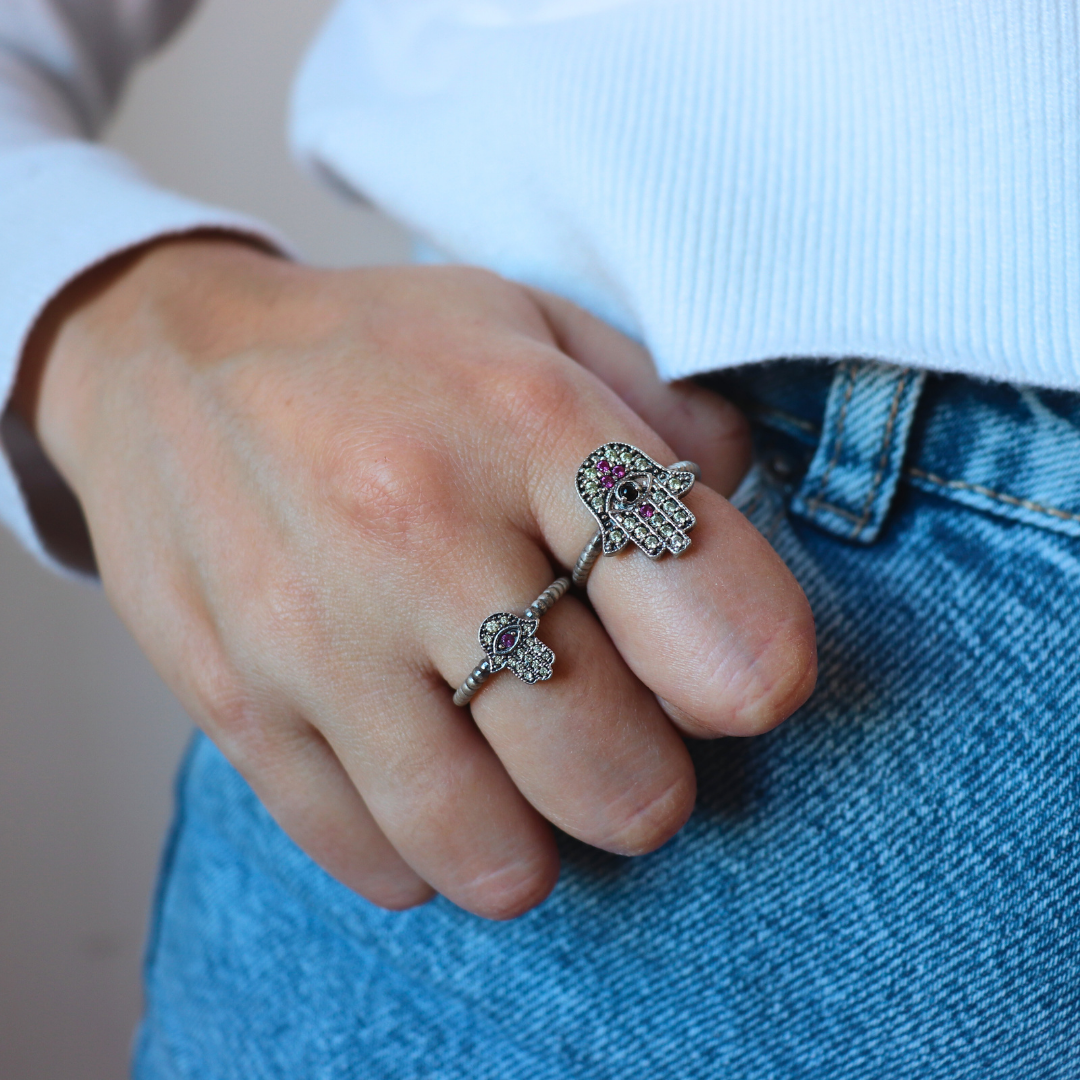 Anillo plata fátima mini
