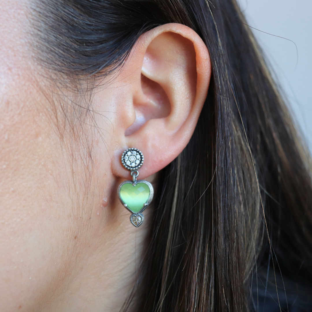Pendientes Plata Corazón