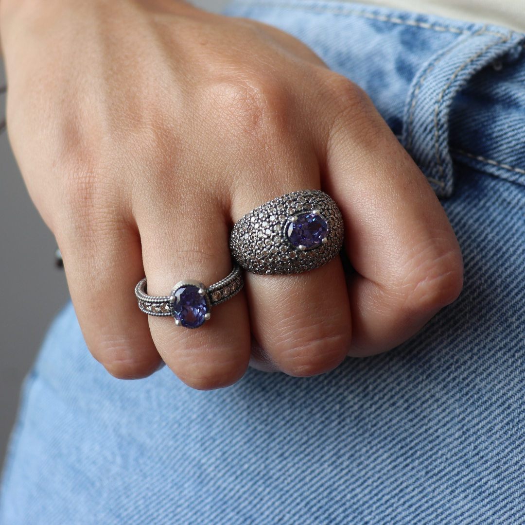 Anillo Plata Circonita