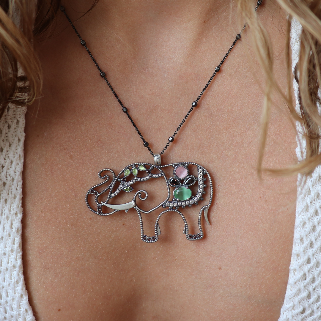 Colgante Plata Elefante