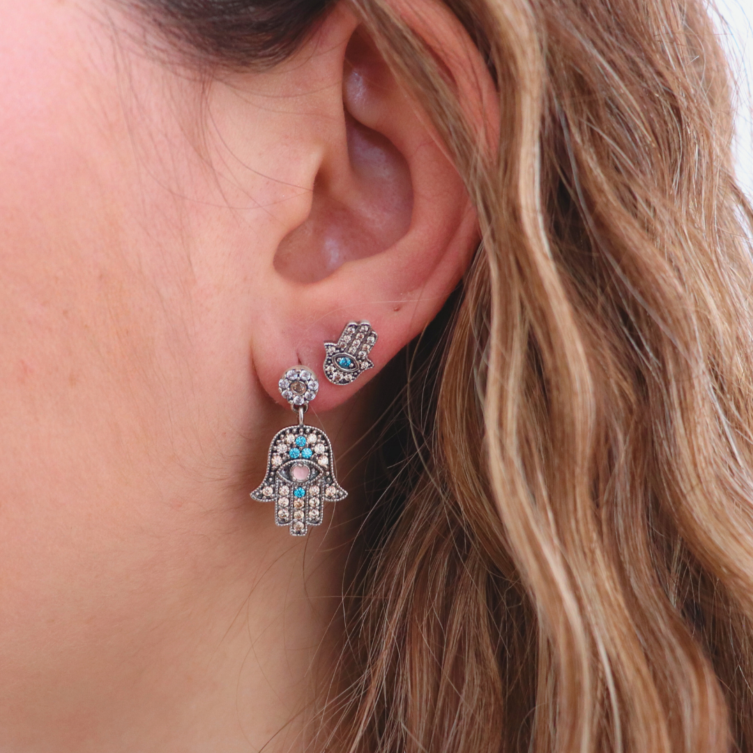 Pendientes plata fátima