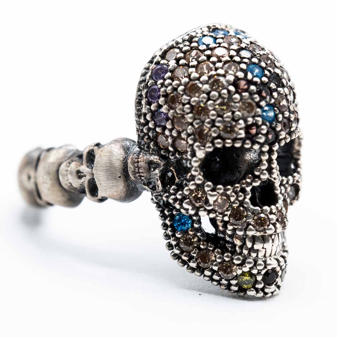 Anillo Calavera Plata