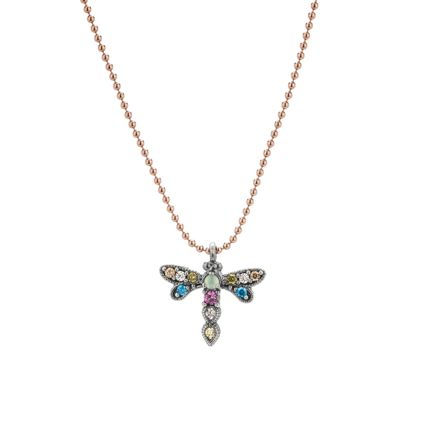 Colgante plata libélula mini