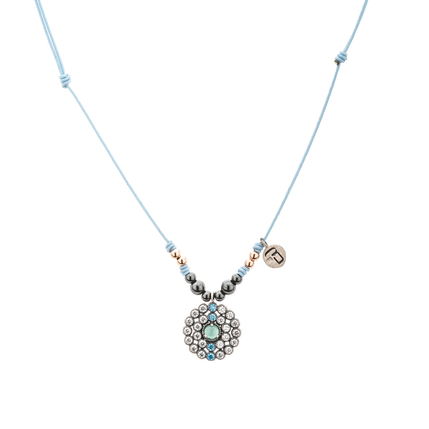 Colgante Plata Macramé