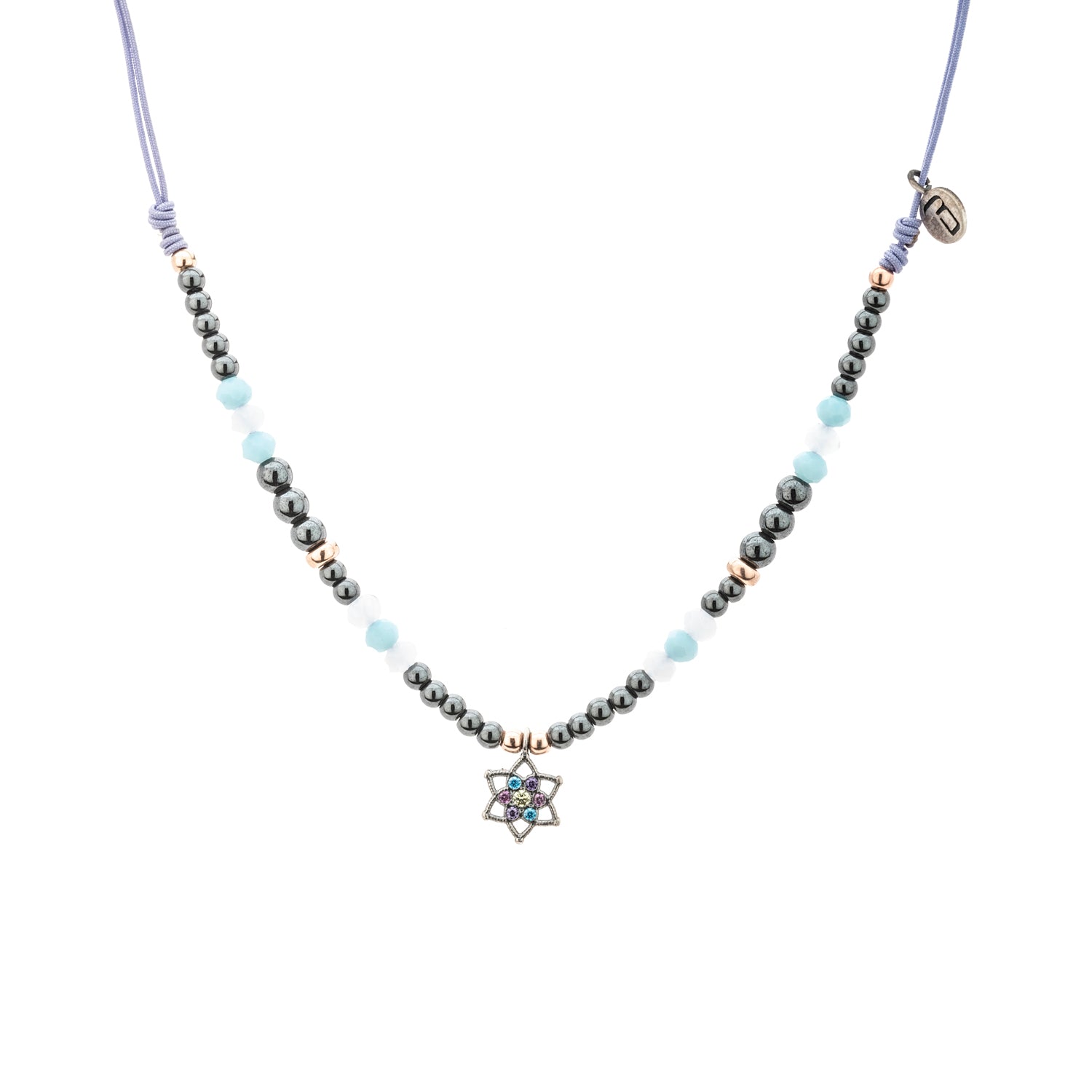 Colgante Plata Marcramé Estrella