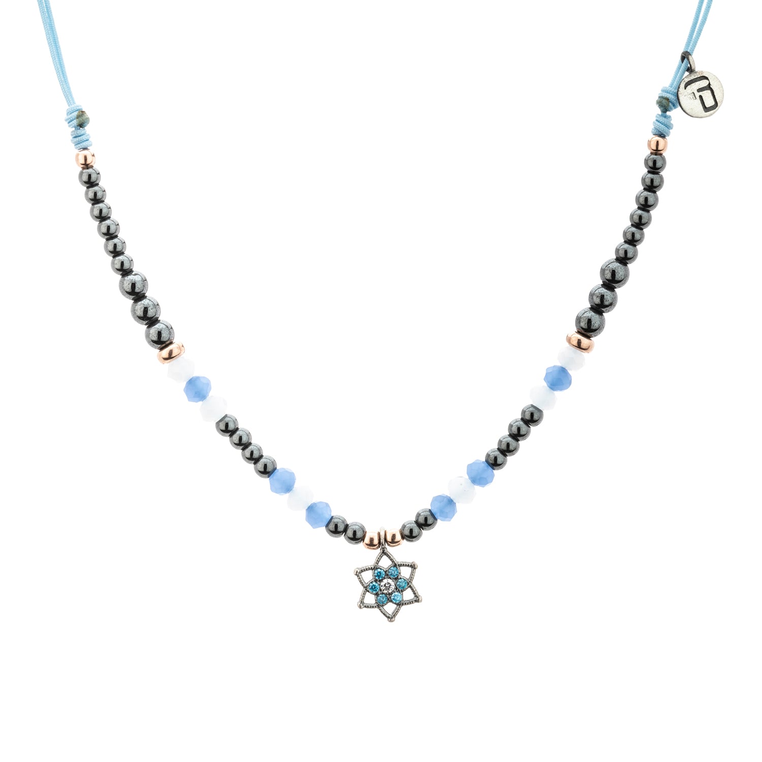 Colgante Plata Marcramé Estrella
