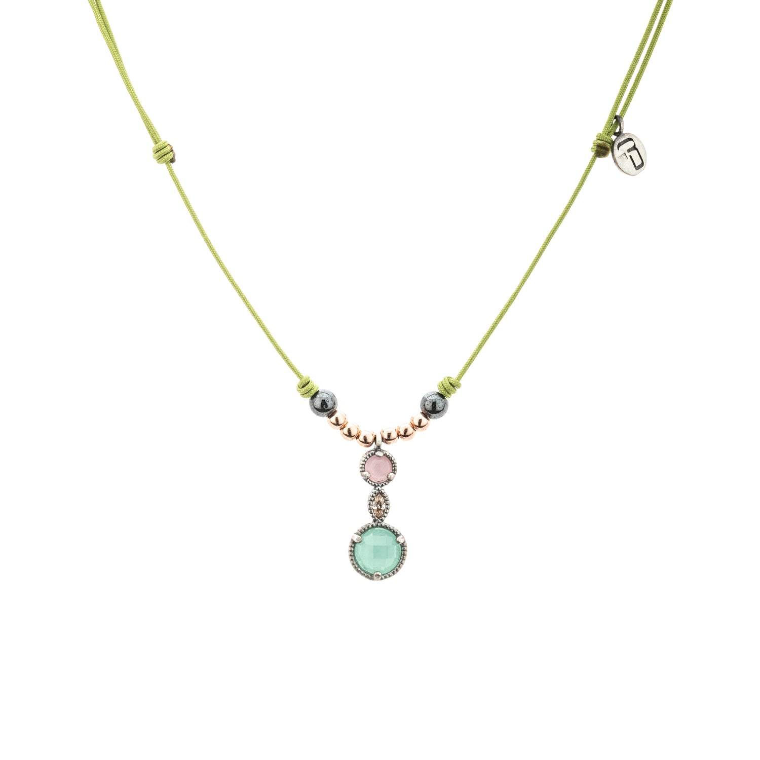 Colgante Plata Macramé