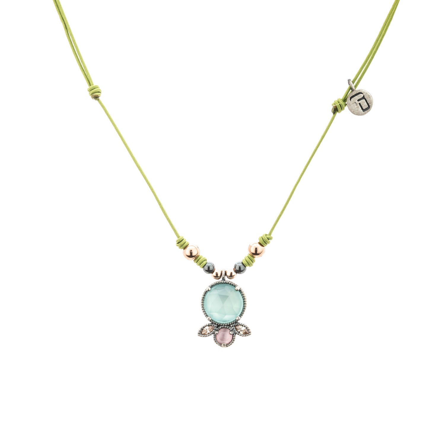 Colgante Plata Macramé