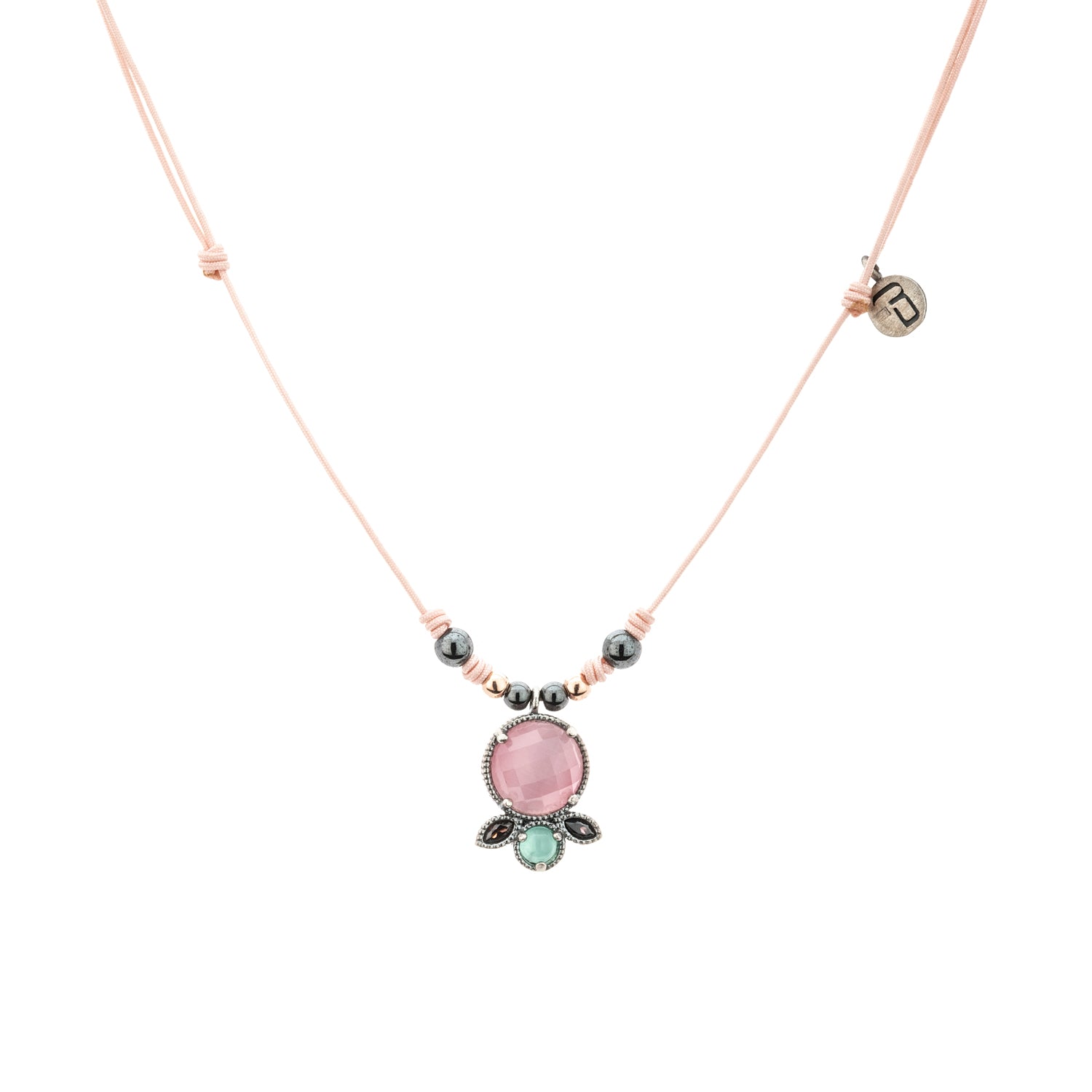 Colgante Plata Macramé