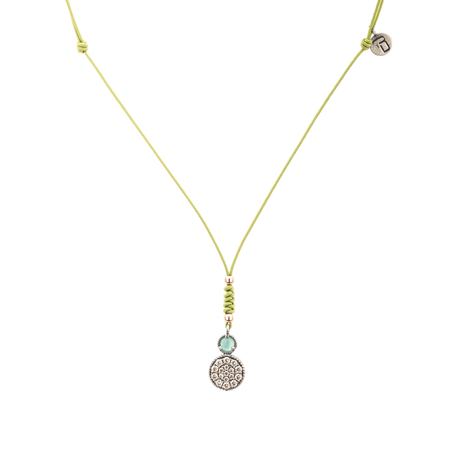 Colgante Plata Macramé