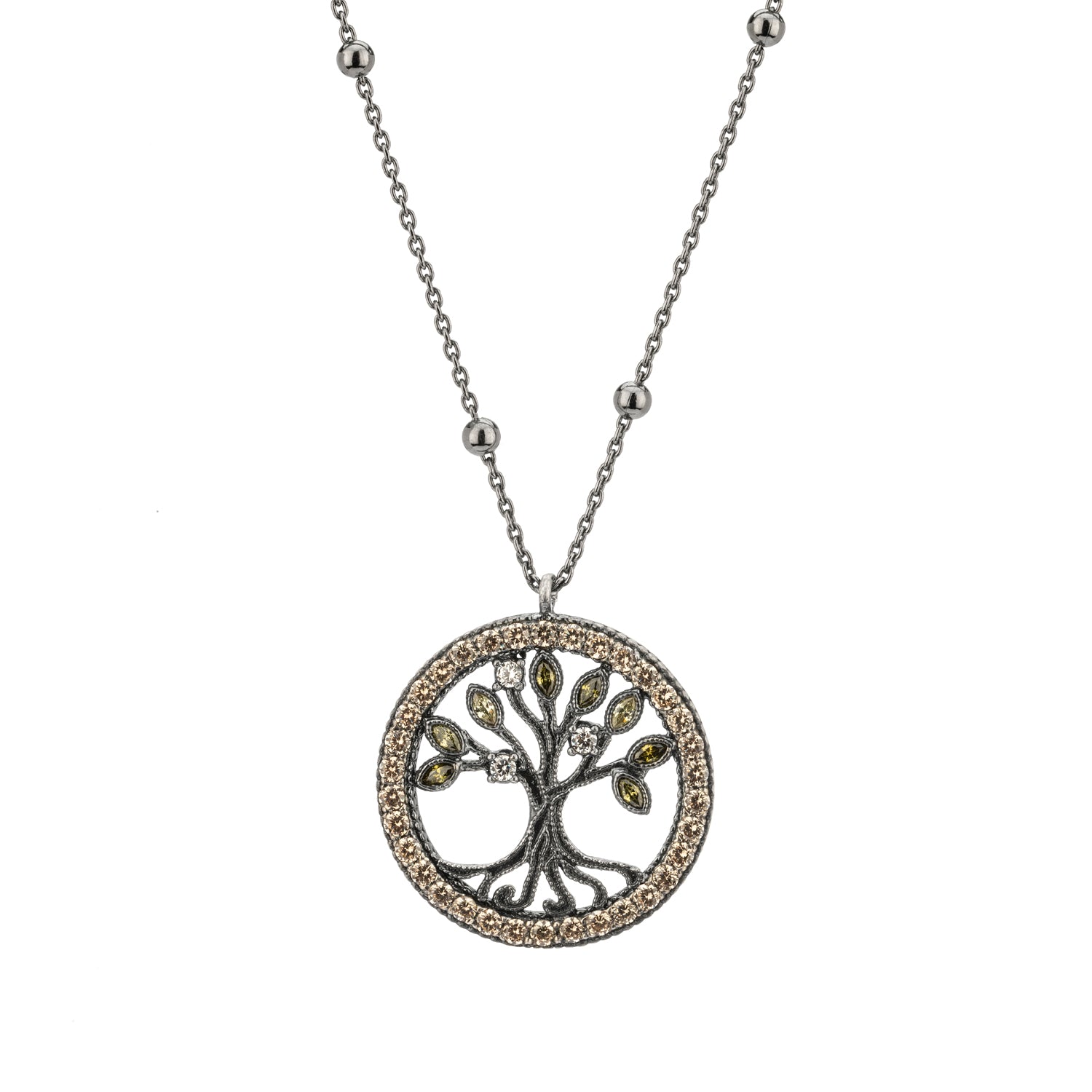 Colgante Plata Árbol Mediano