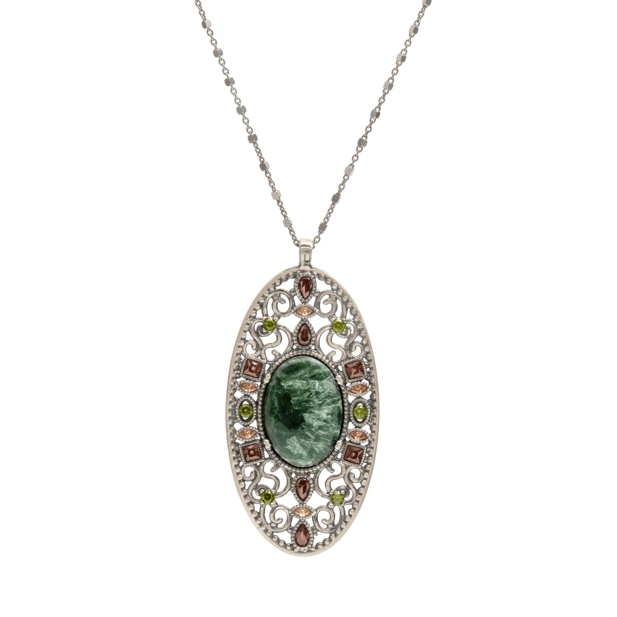 Colgante plata grande seraphinite