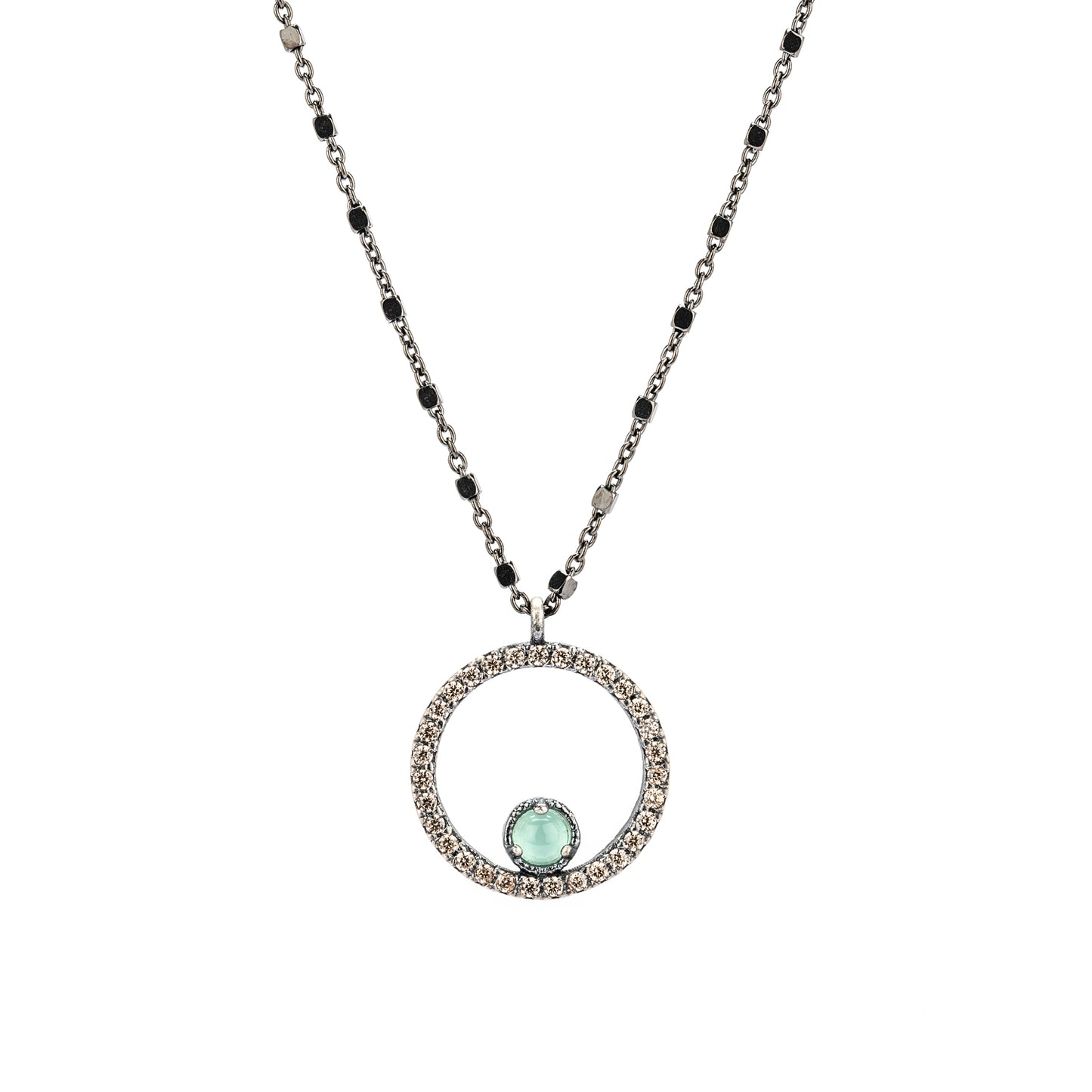 C940 COLGANTE PLATA CALCEDONIA, CIRCONITAS CAVA