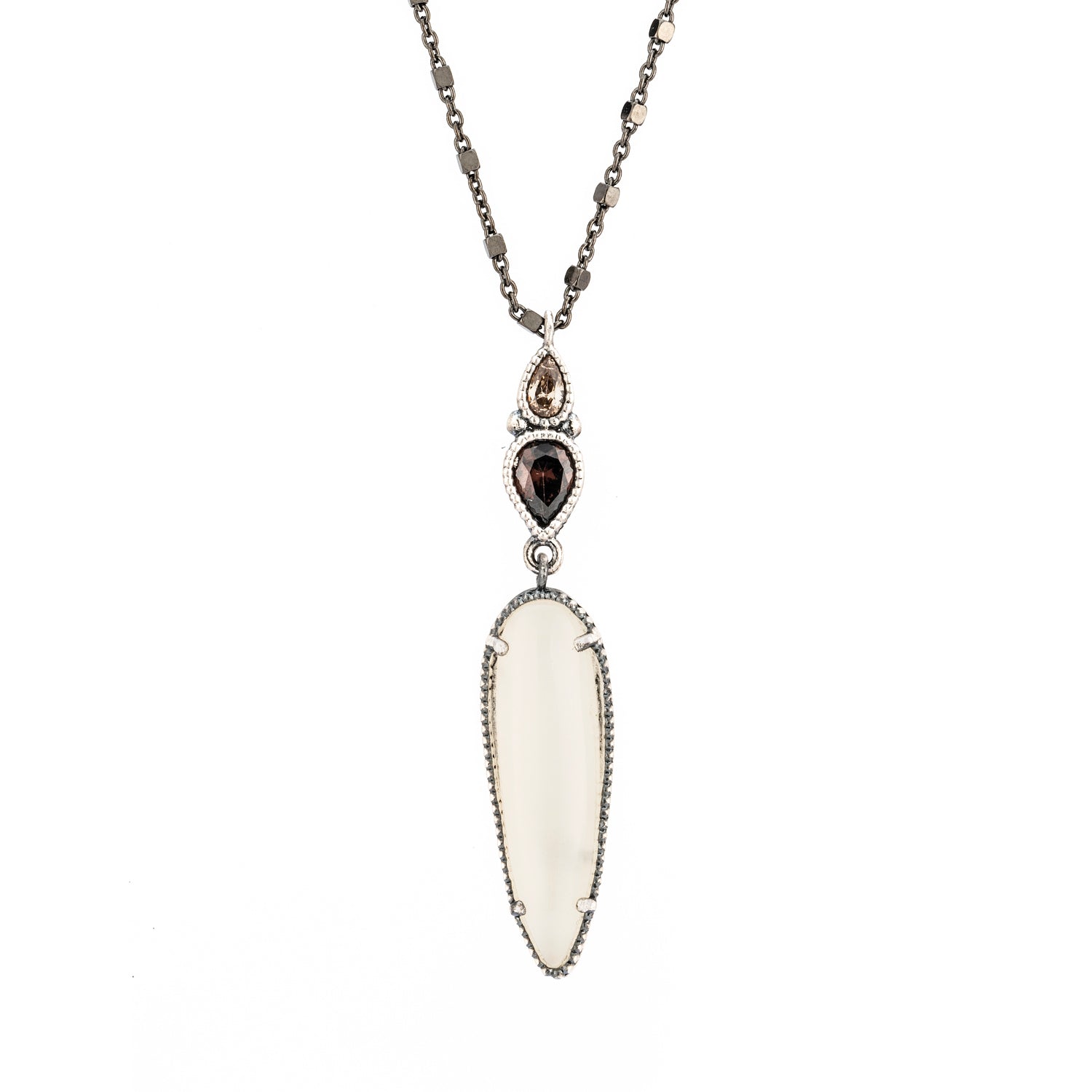 Colgante largo plata