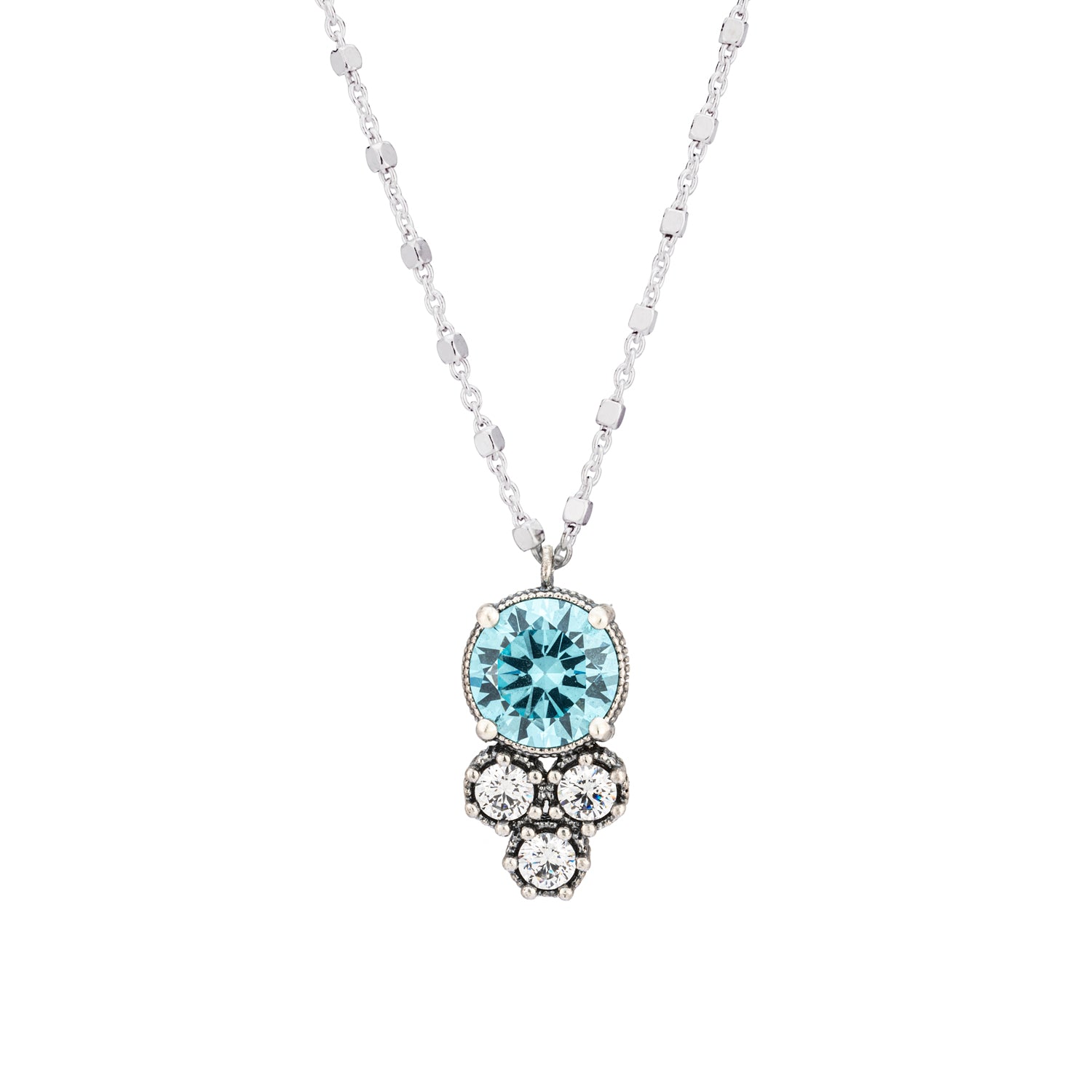 Colgante plata topacio