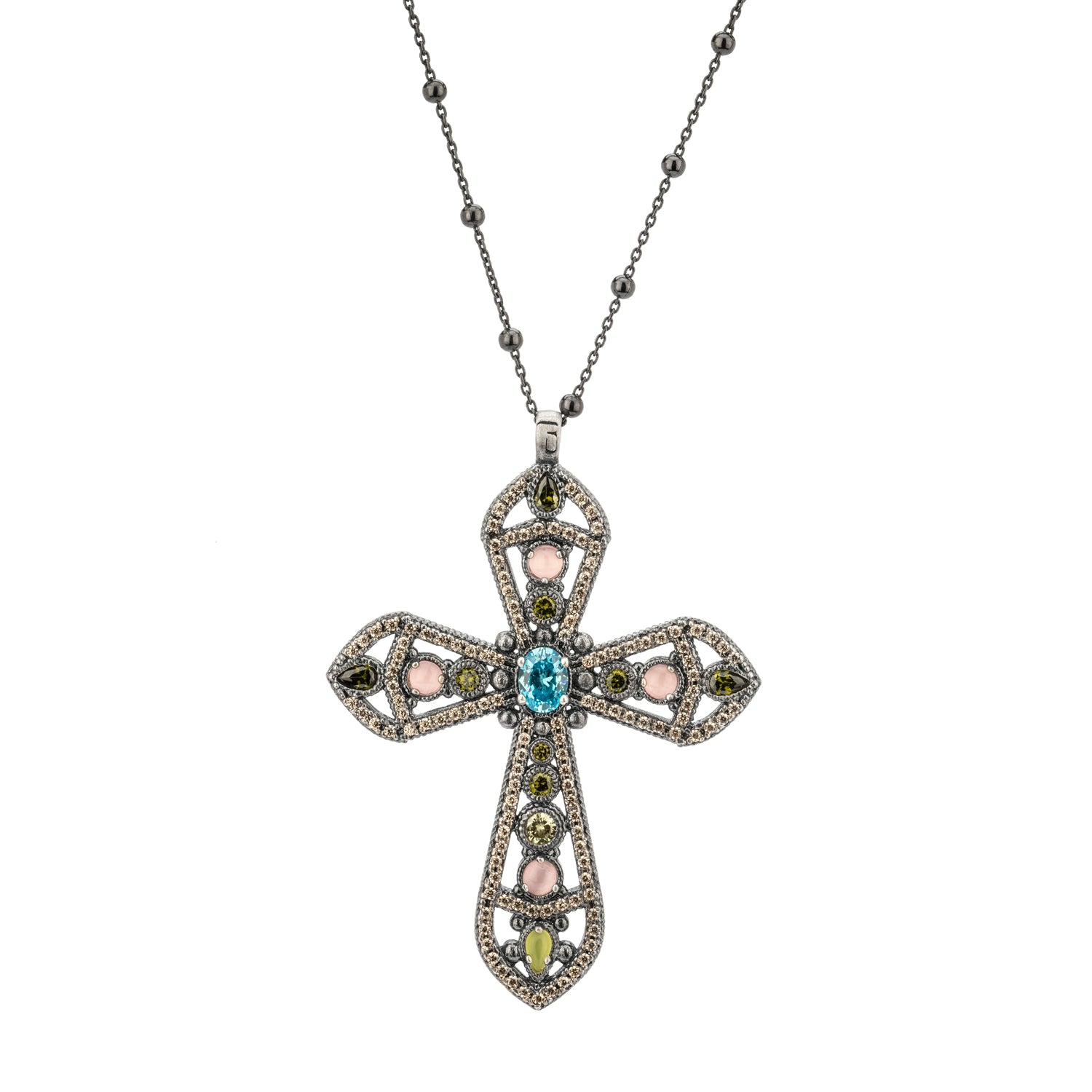 Colgante Grande Cruz Plata